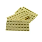 4x Lego Building Plate 4x8 Beige Basic Base Plate Star Wars 2507 21017 4191103 3035