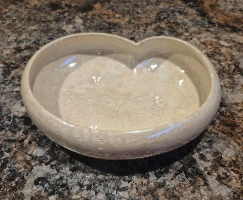 McCoy Bowl Console Dish White Pearl Iridescent Planter