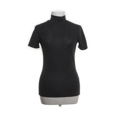 Terranova, Rollkragenkleid, Größe: S, Schwarz/Silber #pMP
