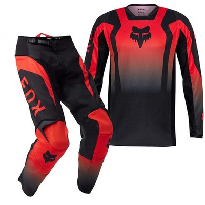 FOX (SALE) MX Trikot & Hose Set - 180 LEAN (Rot/Schwarz)