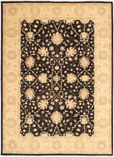 Traditional Black 10'1" x 14'0" Hand-knotted Oriental Carpet  Area Rug