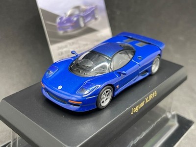 Kyosho 1/64 British sports car Jaguar XJR15 Blue diecast model car 38H1