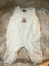 Vintage Y2K Winnie The Pooh Baby Sleeper Romper Disney Size 6-9M