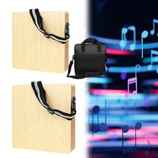 Boîte à Cajon Compacte Batterie avec Son Réglable pour Pratique du Rythme