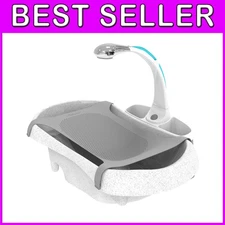 3-Stage Baby Bathtub - Rain Shower + Soft Brush