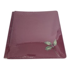 NEW Creative Memories 12  12" Album Red Christmas Holly Berry Leaf 15 Pages