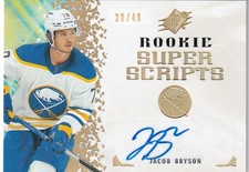 2021-22 SPx Rookie Superscripts Gold #RSSBR Jacob Bryson 20/49 RC AUTO