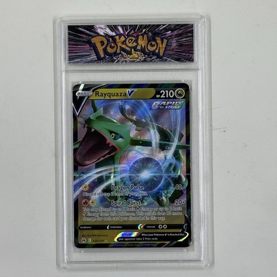 Pokémon TCG Rayquaza V 100/159 Crown Zenith Ultra Rare Holo Slab Authentic