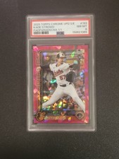 Marketplace image: Kade Strowd 2025 Topps Chrome Sapphire 1/1 Padparadscha Rookie PSA 8