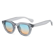 Women  s Oval Sunglasses Anti-Light Thick Frame Small Face Fashion Multi-Color