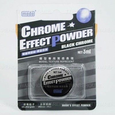 [US] NEW MODO Color Hobby CHROME EFFECT Powder Black (3ml) For Plastic Toy Model