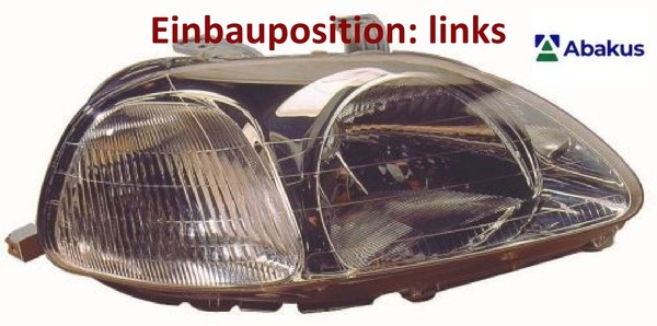 Abakus 217-1119L-LD-EM Hauptscheinwerfer Links Scheinwerfer FüR Honda-image