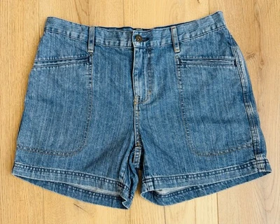 Tommy Hilfiger Womens Denim Shorts Size 8 Blue Y2K Vintage Utility Pocket Cotton - Image 1 of 4