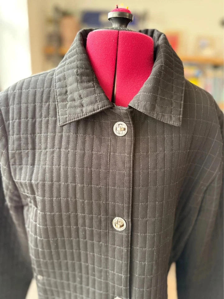 Anne Klein Lightweight Quilted Coat Quilted Jacket. - Size L UK14/16 - Image 3 of 4