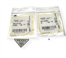 Prada 13ZS 14ZS White Silver Replacement Side Icon Logo with Screw Single