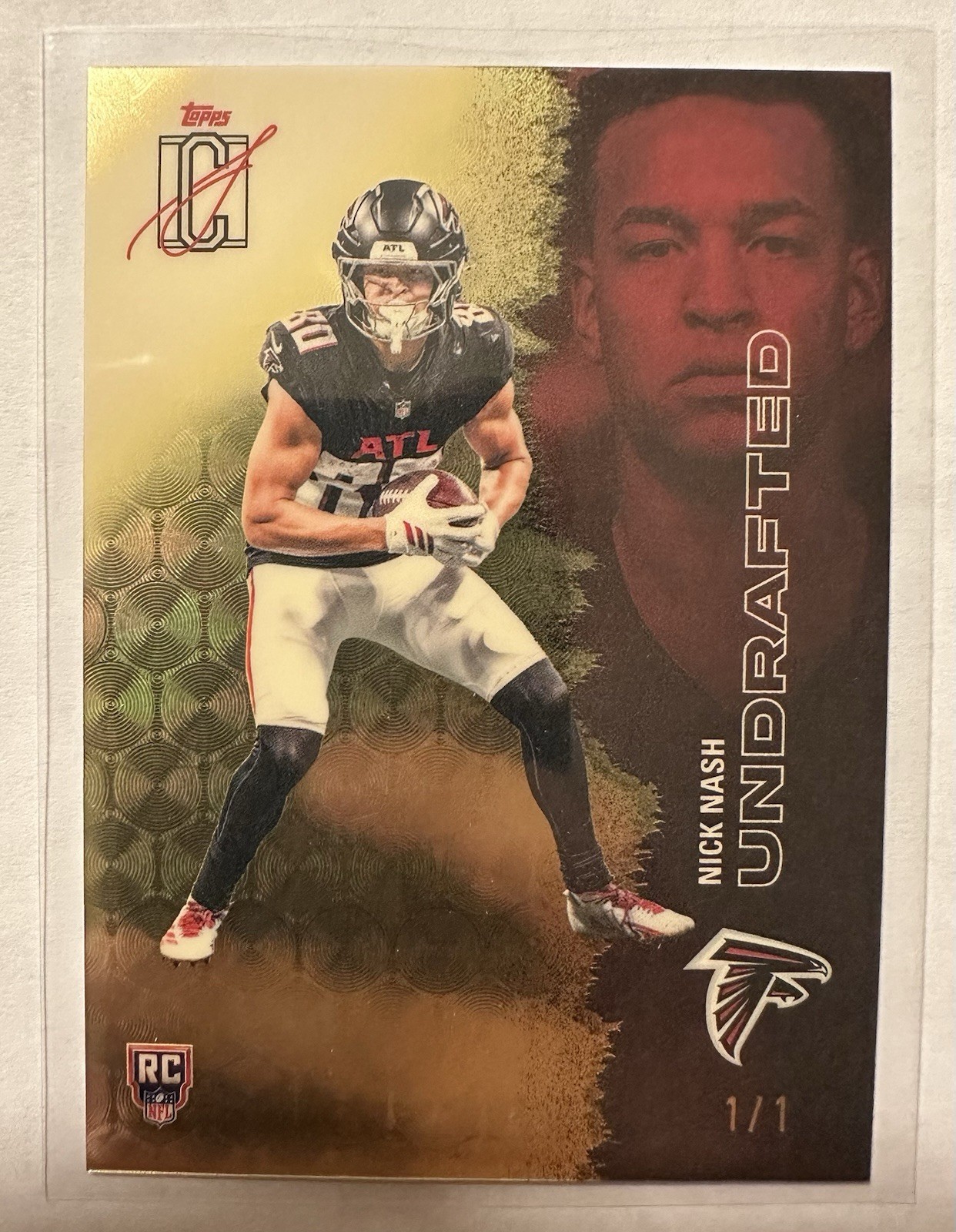 2025 Topps Signature Class - Nick Nash #242 Gold Superfractor 1/1 (RC) view 1