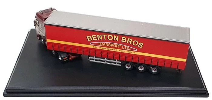 Camión Oxford Diecast escala 1/43 DAF11CS - DAF 105 Curtainside Benton Bros. Foto 3 de 4