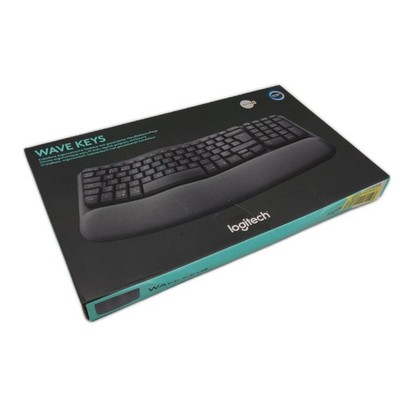 Logitech Wireless Tastatur Belgisch Ergonomisch Handballenauflage Bequemlichkeit