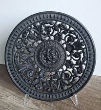 RAR! Vintage Kunstguss Teller HAAS + SOHN Eisenguss Teller sehr Dekorativ