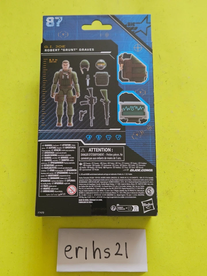 G.I. Joe Classified Series Robert Grunt Graves #87 Hasbro Nuevo Foto 2 de 4