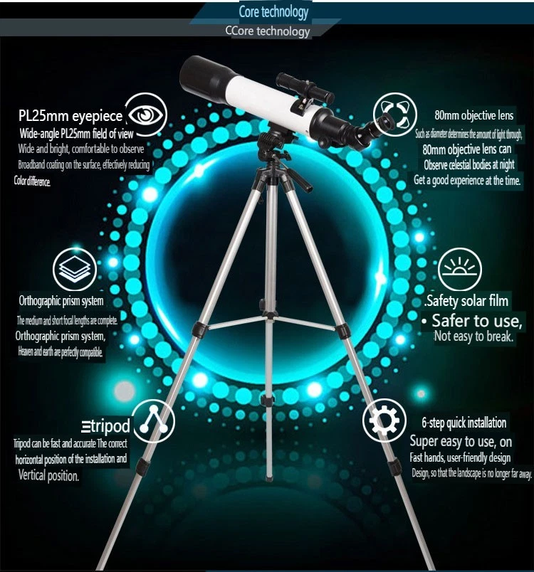 70mm Astronomy Telescope for Beginners & Kids - Perfect Christmas Gift - Image 4 of 4