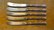 Mappin & Webb Silver Plate Prince's Plate Vintage set of 5 Dessert knives