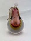 Alfredo Barbini Murano Art Glass Heavy Pear 6.25” Tall Paper Weight Bookend