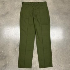 Vintage 60s Military OG107 Style Pleated Trouser Pants