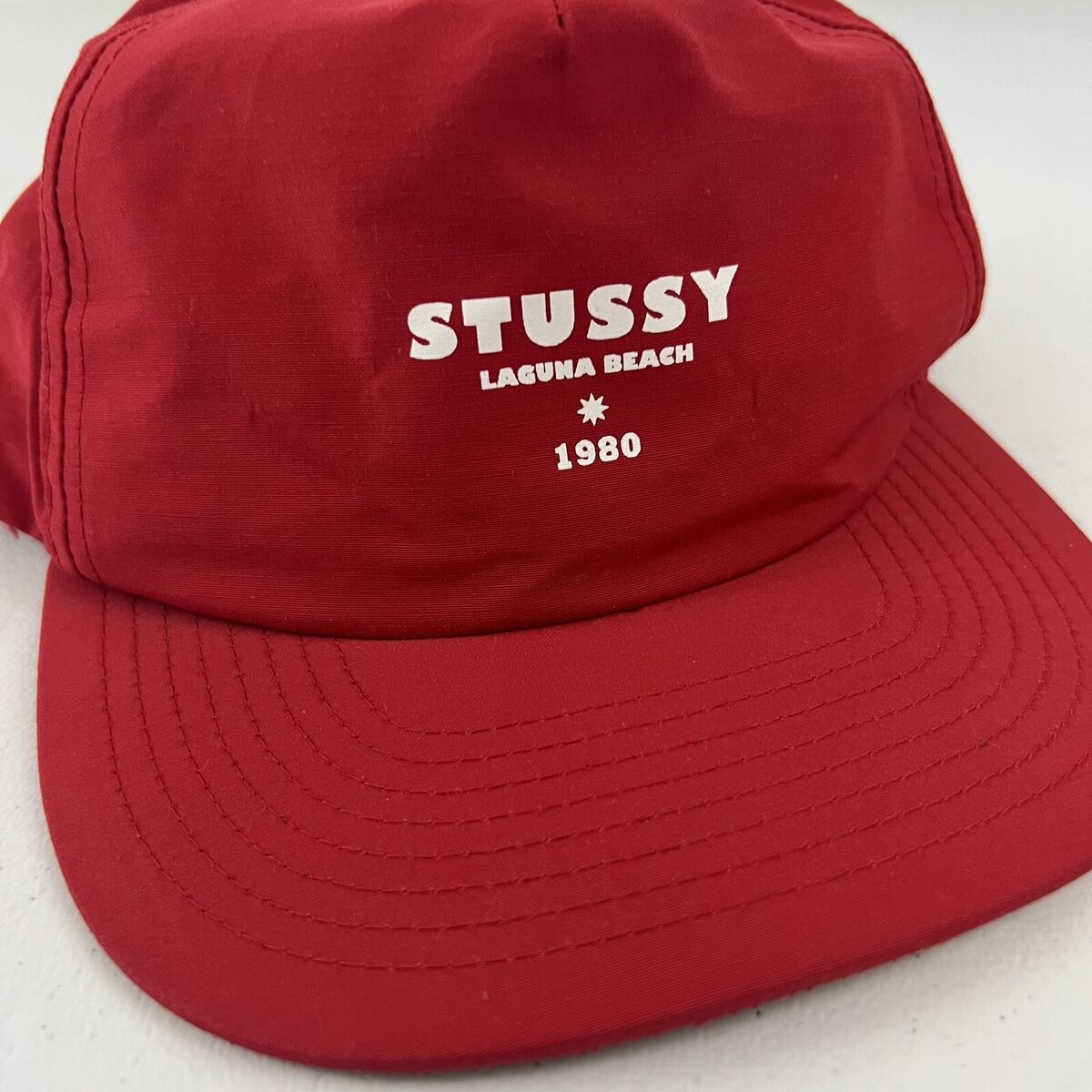 Stussy × NEW ERA cap red Stussy x New Era Authentic 59Fifty Fitted Cap Cardinal Men's