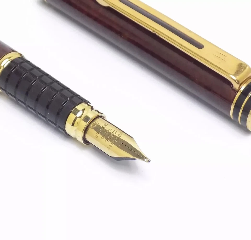 Pluma Estilográfica Waterman Exclusiva Coñac y Oro Oro 18k X Fina Pt Nueva En Caja Foto 2 de 4