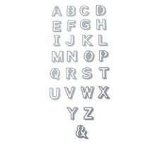 Crafter's Companion Gemini Shadow Alphabet Die Set 699927 New