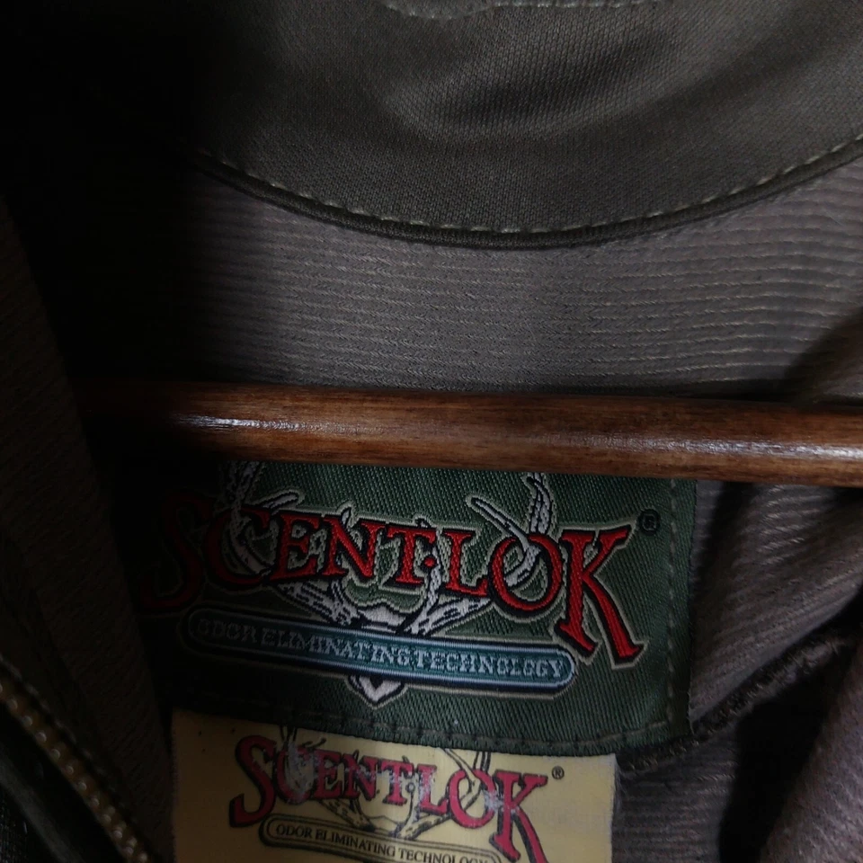 Camisa ScentLok Para Hombre Mediana Verde Oliva Eliminación de Olores Tecnología Cremallera Completa Caza Foto 4 de 4