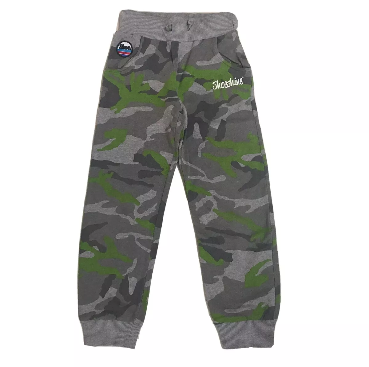SHOESHINE PANTALONE FELPA BAMBINO TG.L MILITARE MIMETICO