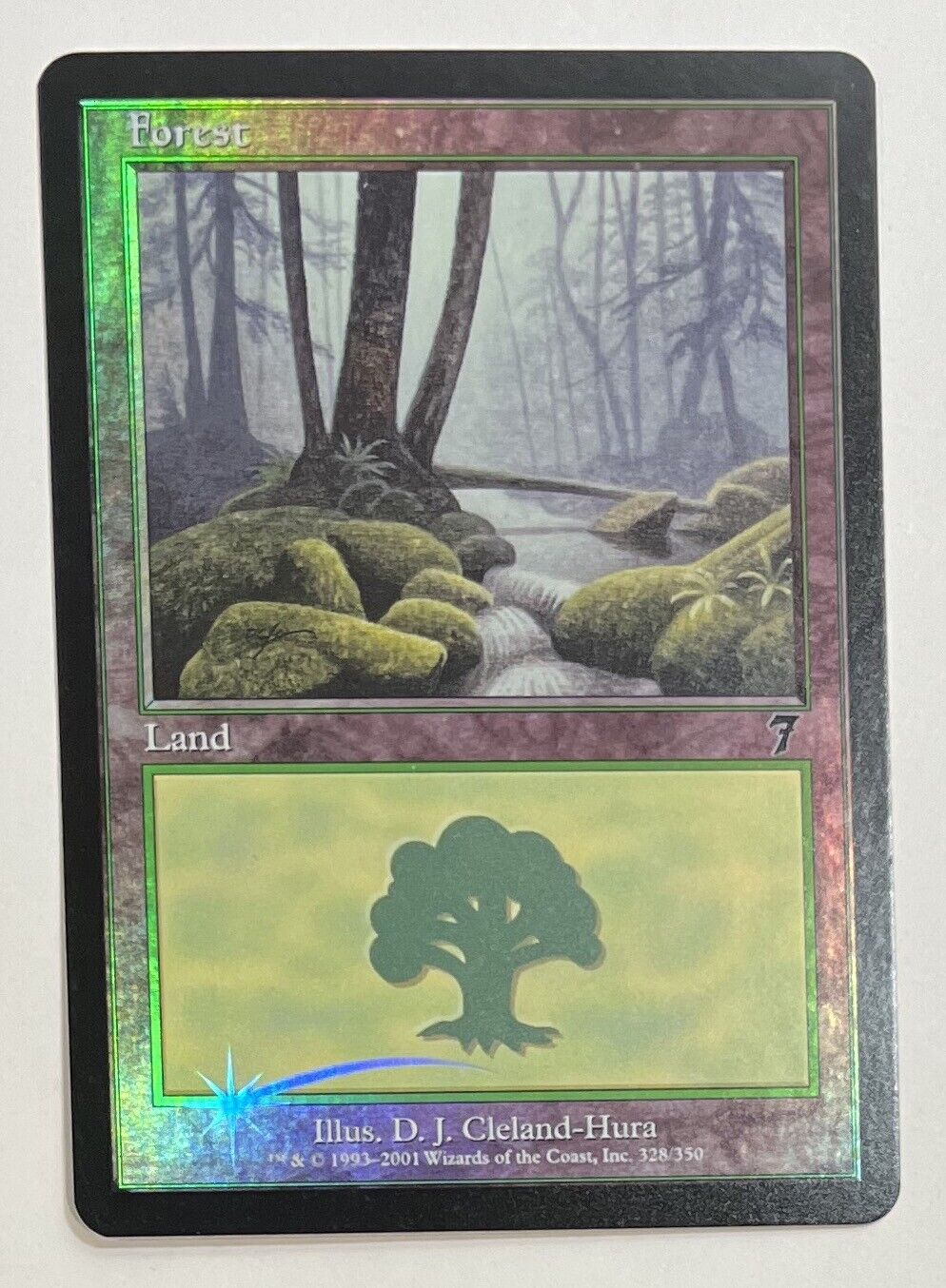 MTG FOREST (FOIL) 7th Edition (OldManMTG 003-284)