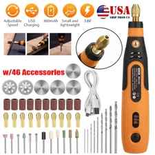 Cordless Electric Mini Drill Grinder Engraving Pen Variable Speed Rotary Tool