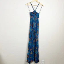 Free People One Step Ahead Maxi Dress Blue Size XS