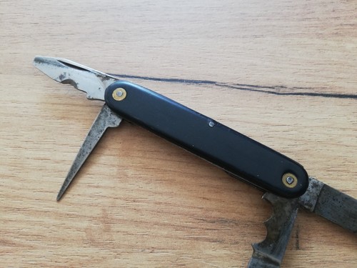 NAVAJA DE BOLSILLO PLEGABLE DE COLECCIÓN RARA SEGUNDA GUERRA MUNDIAL ALEMANA WEHRMACHT ZAPADOR PIONERO TRINCHERA - Imagen 6 de 11