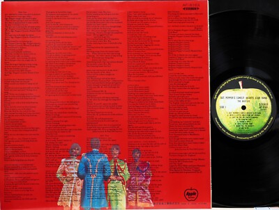 LP/GF Beatles Sgt Peppers Lonely Hearts Club Band（-red Vinyl AP8163 APPLE Japan /00400 BEATLES SGT.PEPPER'S LONELY HEARTS CLUB BAND AP-8163 with