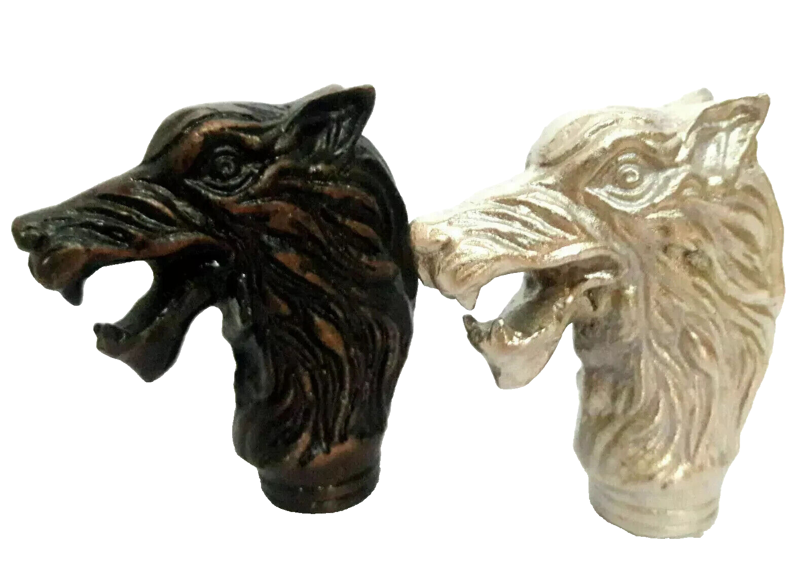 Wolf Handle Handmade SET OF WOLF Handle for wooden Walking stick AND CANES | eBay