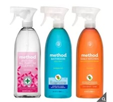 Method Mixed Sprays Multi-Purpose Bathroom Powerful Dirt Cleaning Pack 3 x 828ml