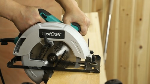Circular Saw 21A PEAK GUARANTEED POWER Corded PRO + 3pc 7-1/4 Blades FastCraft - Picture 6 of 11