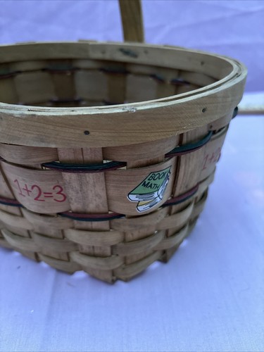 Handcrafted Woven Straw Basket Desk Organizer Teachers Art 5" Tall 9" Long - Picture 7 of 12