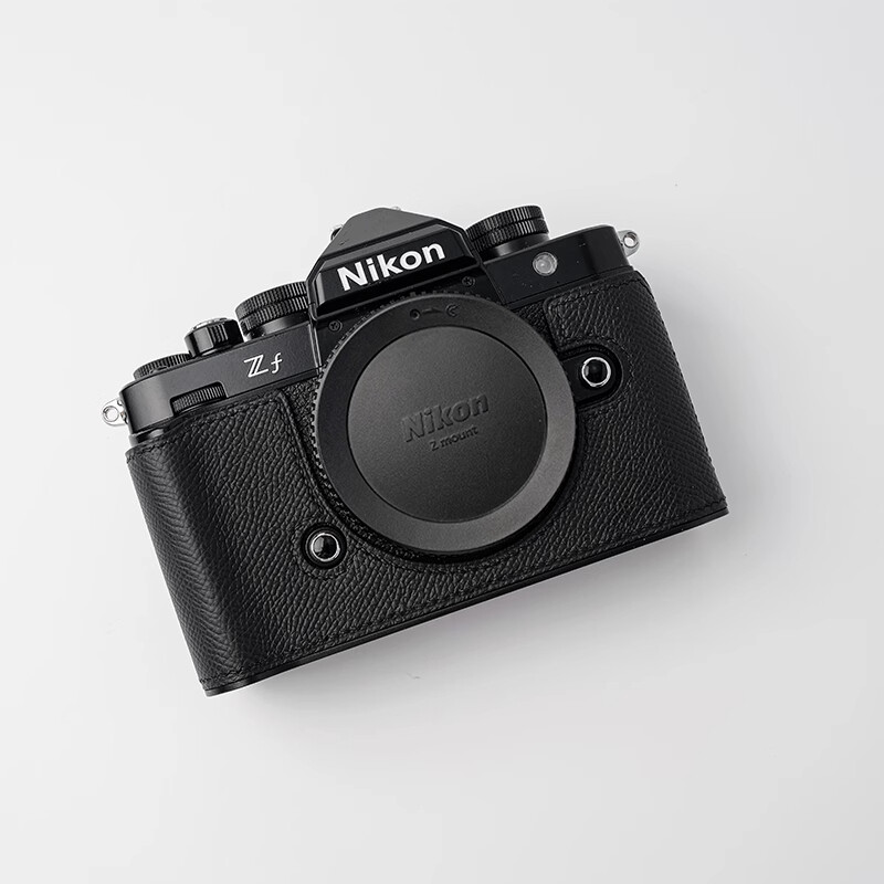 Genuine Leather Half Case for Nikon ZF Camera Insert Cover Case