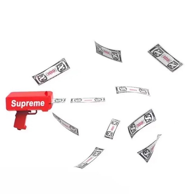 pink supreme money gun