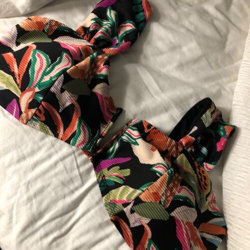 Women's TIME AND TRU Wide Strap V-Wire Bikini Top Plus Size: 3X (24-26W) - NWT