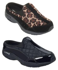 EASY SPIRIT Travel Time Leather Arch Support Sneaker Clogs, Removable Insoles