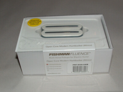 Fishman Fluence PRF-M06-AWB Open Core 6 String Pickup Alnico WHITE/BLACK NICKEL