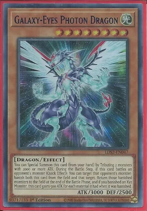 Yugioh - Galaxy-Eyes Photon Dragon - Ultra Rare Holographic Yugioh - Galaxy-Eyes Photon Dragon - Ultra Rare Holographic