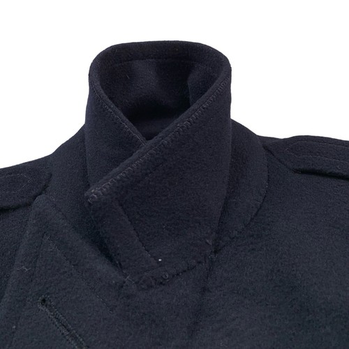 VTG 80's 42 R Majesty Bespoke Navy Heavy Flannel Double Breast Over Coat - Picture 4 of 12