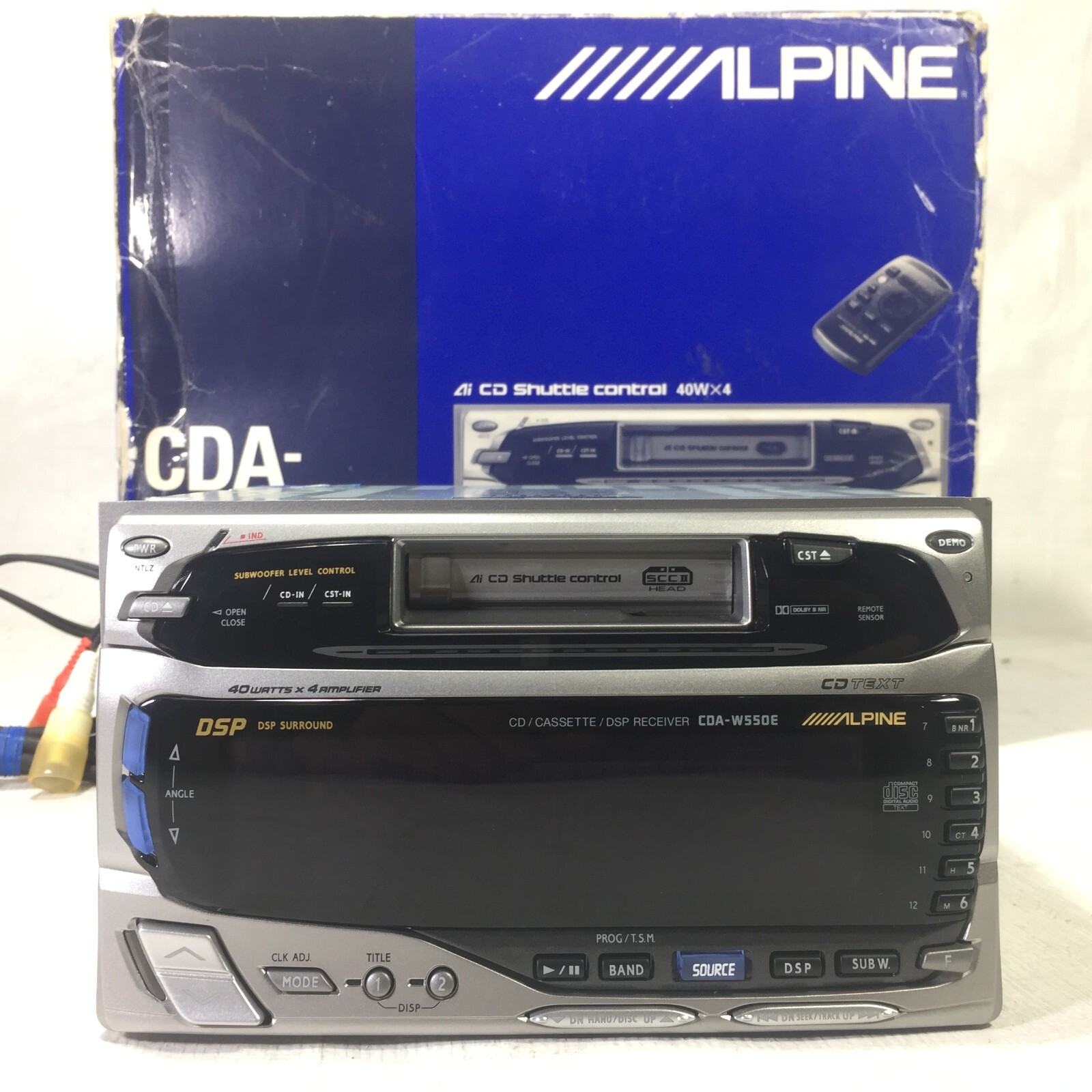 Alpine CDAW550E 2DIN CD Cassette DSP Receiver Car Head Unit eBay